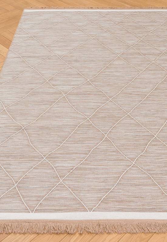 Двусторонний ковер из хлопка ARC 02 Beige