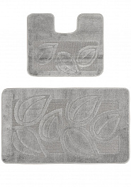 дизайн комплекта ковриков для ванной Confetti Bath Maximus Flora 2504 Platinum BQ