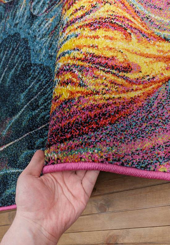 Недорогой синтетический ковер C013-Multicolor