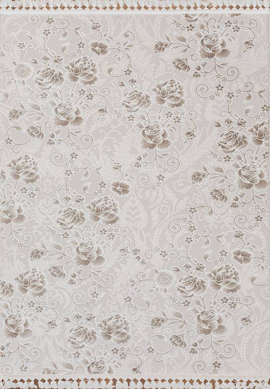 Турецкий синтетический ковер 12682-Cream-1