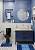 Синий комплект ковриков для ванной комнаты и туалета Sariyer 2582 Dark Blue BQ