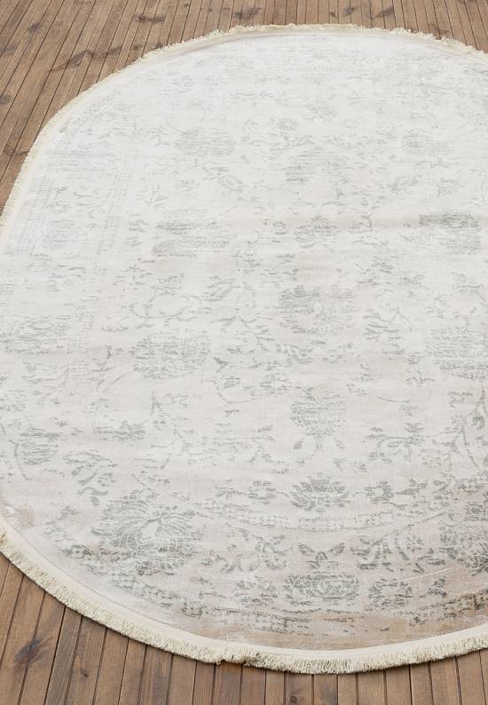 Неоклассический вискозный ковер из Турции MG165-Beige