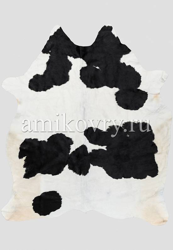 Натуральная шкура коровы Черно-белая 240