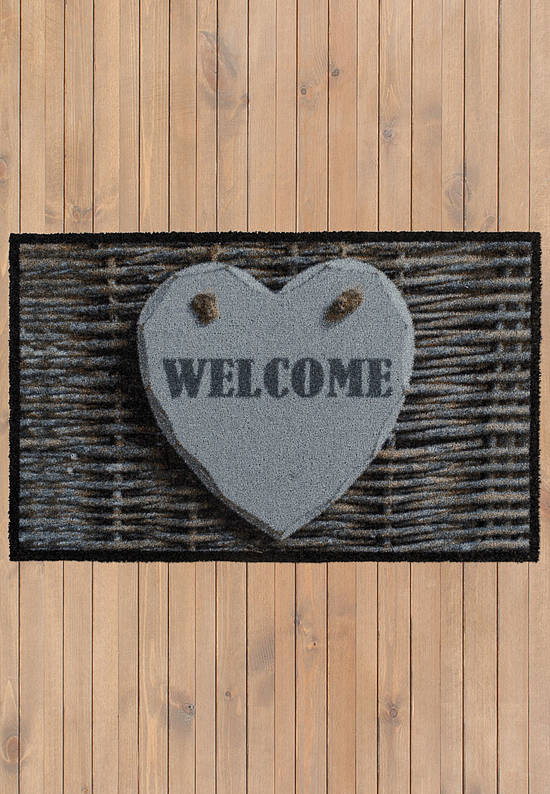 Бельгийский придверный коврик Welcome Heart