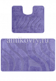 дизайн комплекта ковриков для ванной Confetti Bath Maximus Symphony 2539 Dark Lilac BQ