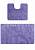 Сиреневый комплект ковриков для ванной и туалета Symphony 2539 Dark Lilac BQ