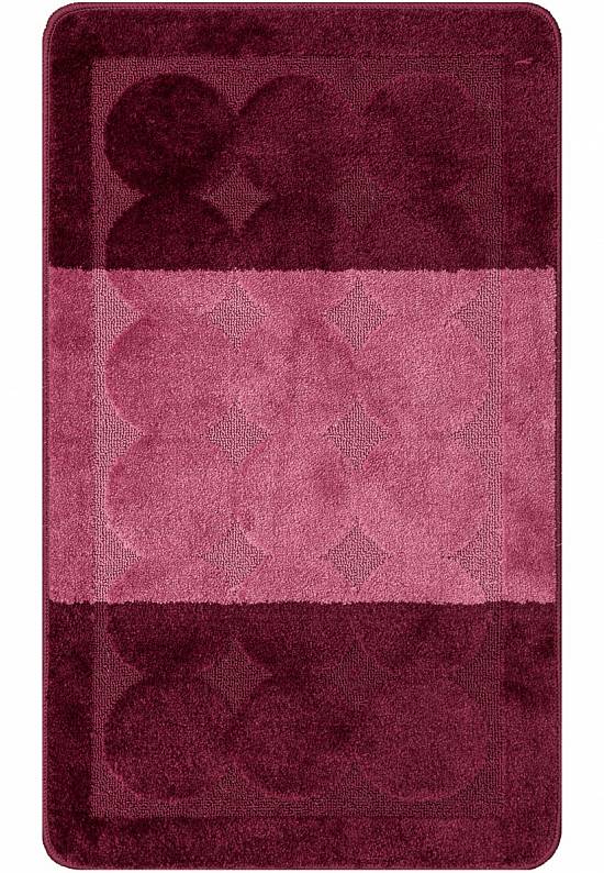 Бордово-фиолетовый коврик для ванной Edremit 2576 Aubergine