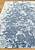 Индийский ковер ручной работы Flora White Blue