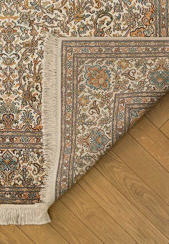 Шелковый ковер ручной работы IIST-GI75KE5ZZ Kashan Cream