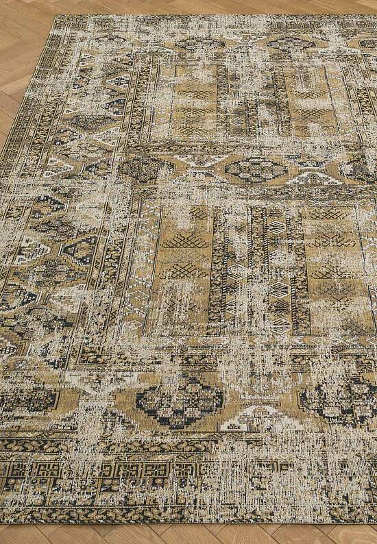 Винтажный безворсовый ковер из Бельгии LM3297-L09