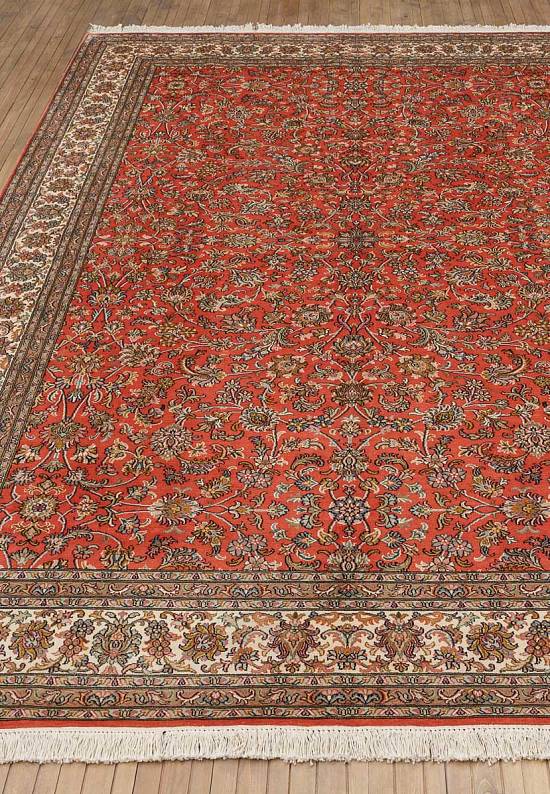 Шелковый ковер из Индии Tabriz Red