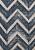 Безворсовый ковер из хлопка JHC-17-08 natural-blue