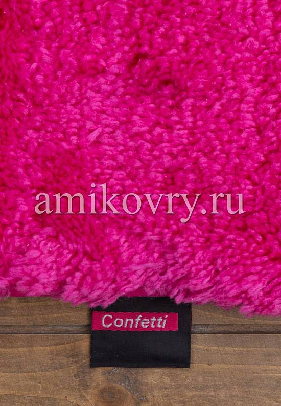 Малиновый мягкий коврик для ванной 3517 Fuchsia