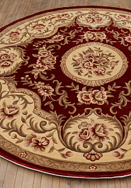 ковер в перспективе против ворса Tibetan Carpet ZY0477MA-red/beige/pink