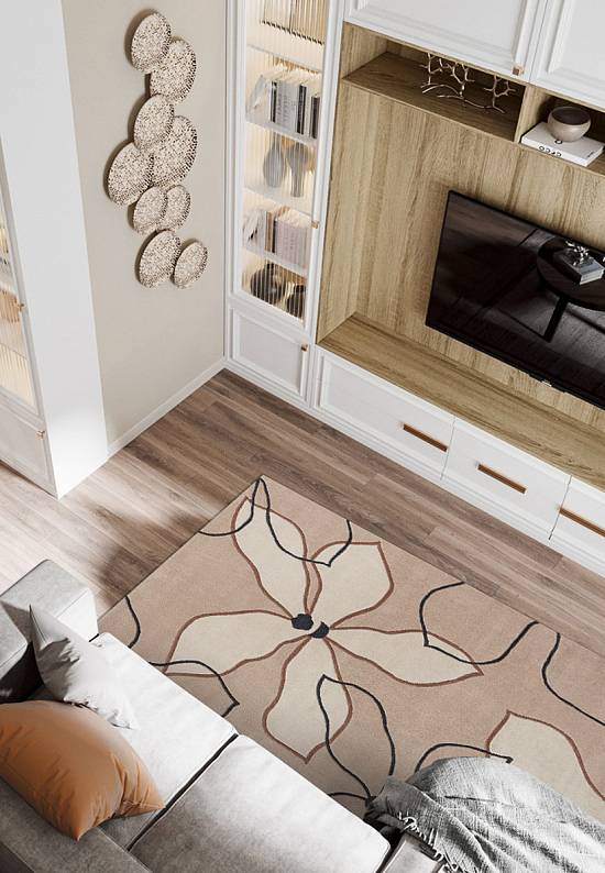 Красочный ковер из акрила HA10-029 Clematis Beige