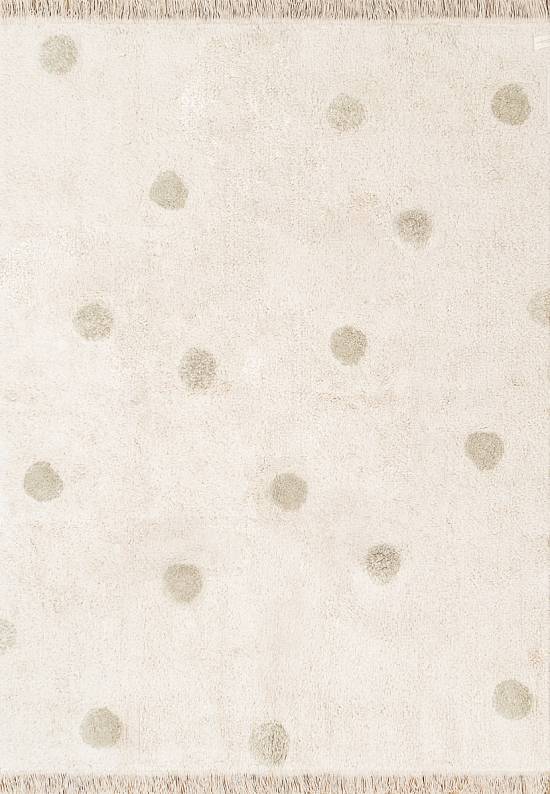 Детский стираемый ковер Hippie Polka Dots Vintage Olive