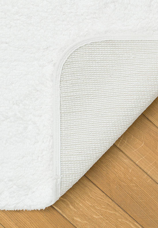 Белый коврик для ванной Organic Soft Light 1601 White