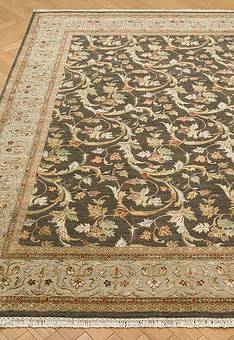 ковер в перспективе по ворсу Kashan gold Mushroom Silver