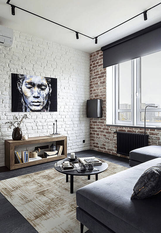 Бежевый ковер AS6124-A01