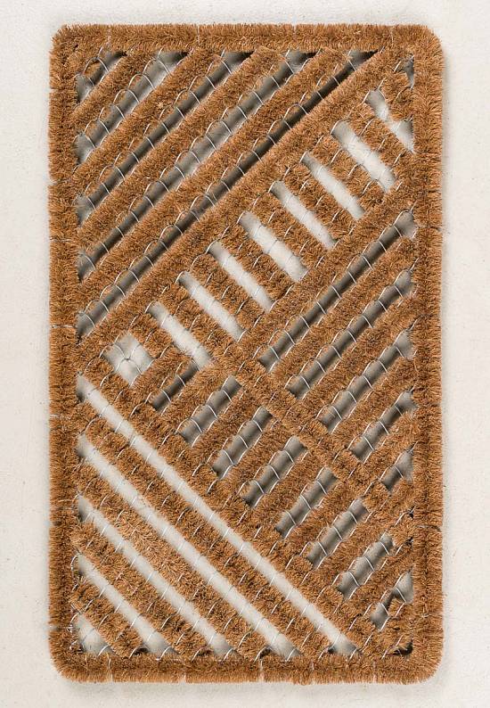 Входной коврик из кокосовой щетины Wire rope-006