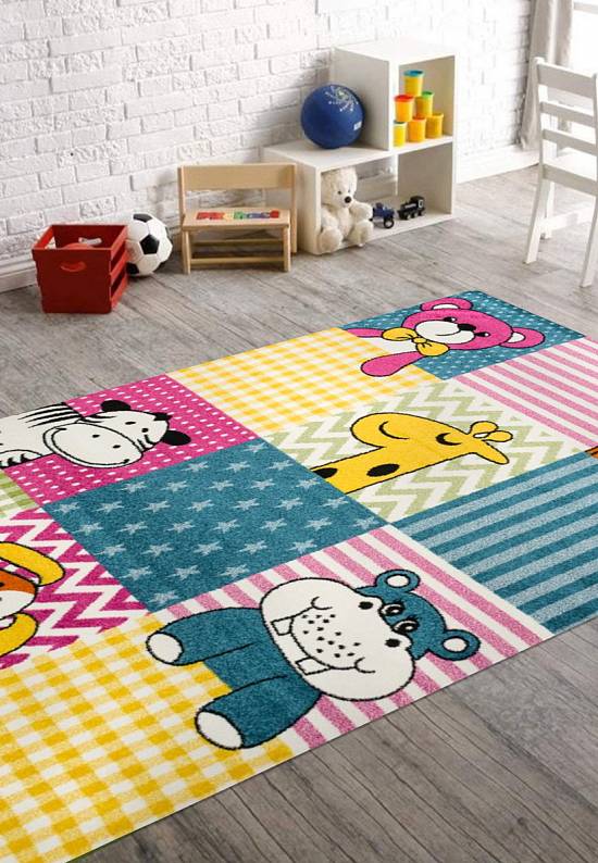 Недорогой синтетический ковер 2906-Multicolor