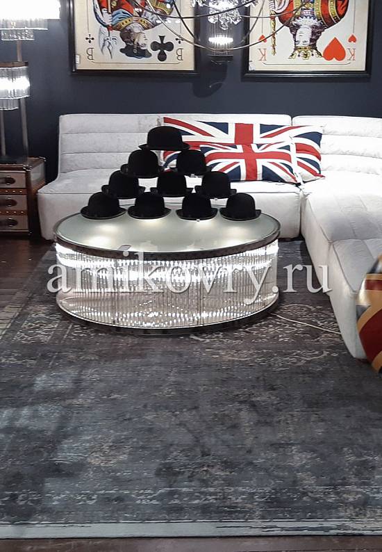 Безворсовый бельгийский ковер из хлопка Medallion-8263 discount3