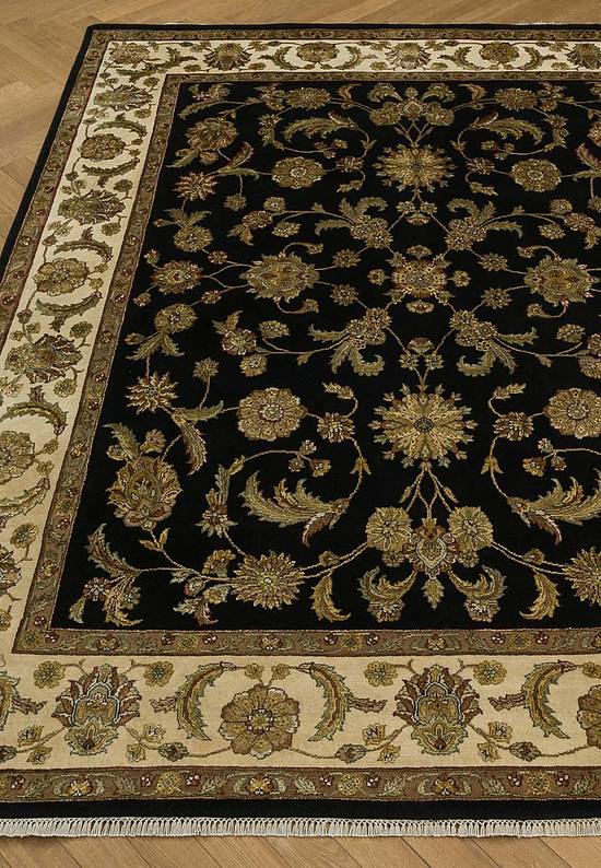 Элитный ковер ручной работы 10/10 CH-121-Black/Ivory