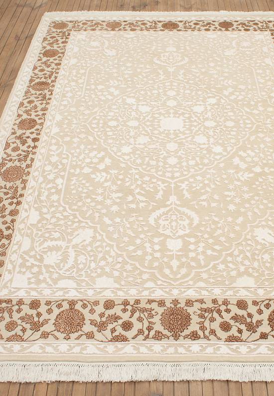 Роскошный ковер ручной работы Mohini-Ivory/Brown