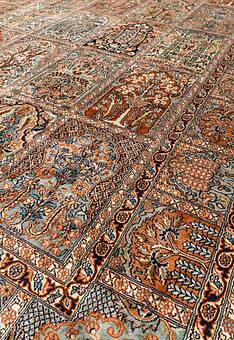 фрагмент ковра Cashmir 236042-Ghom rust