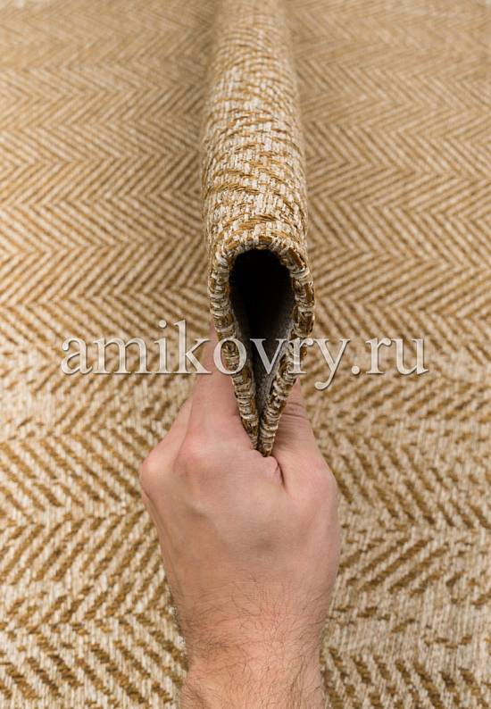 Безворсовый ковер из хлопка BRK 04-Natural Beige