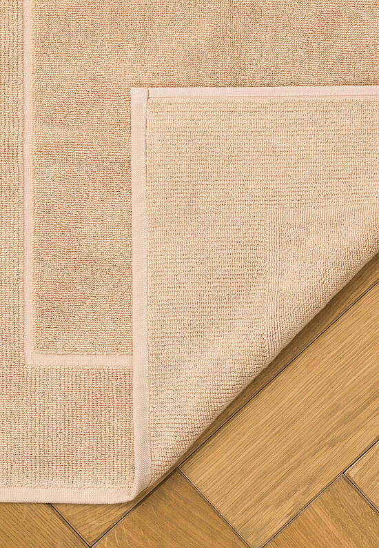 Бежевый коврик для ванной из хлопка Beige
