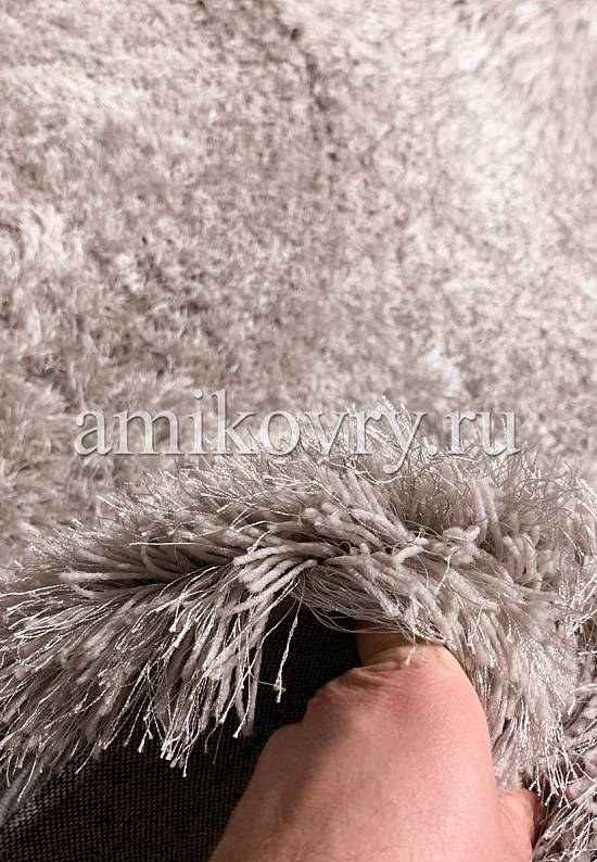 Пушистый ковер с длинным ворсом H214-grey discount2