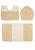 Комплект ковриков для ванной и туалета Sariyer 2540 Beige BQF