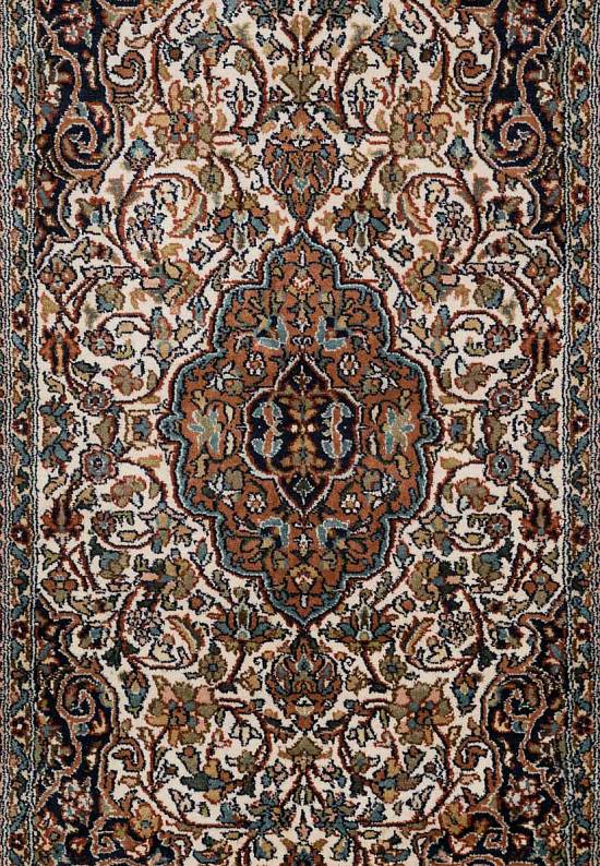 Шелковый ковер ручной работы из Индии 244232-Kerman beige/rust