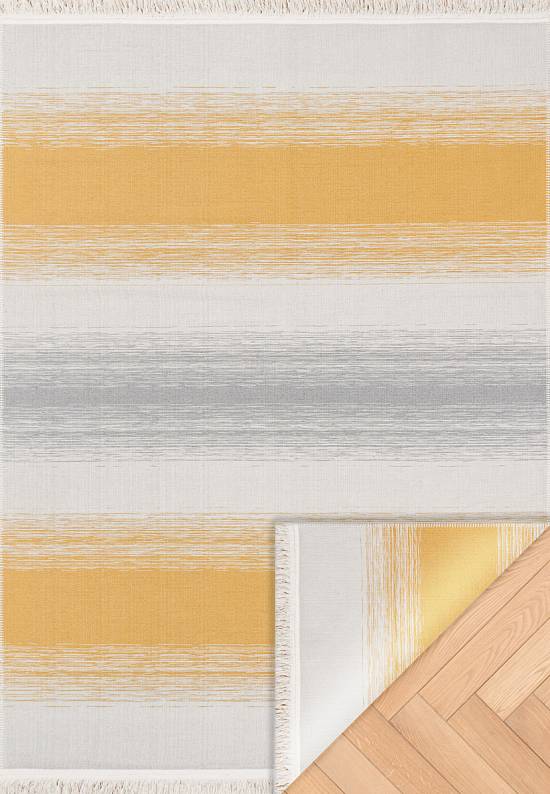 Двусторонний ковер из хлопка ARC 03 Grey Yellow