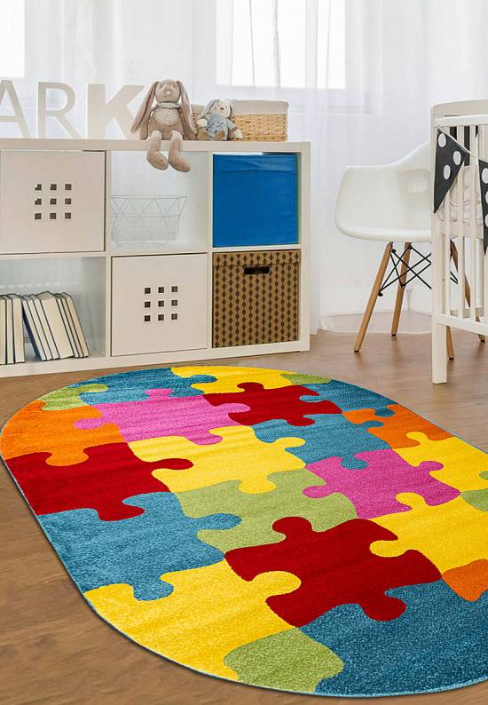 Недорогой синтетический ковер V820-Multicolor