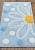 Голубой коврик для ванной комнаты Alinda 818 Light Blue