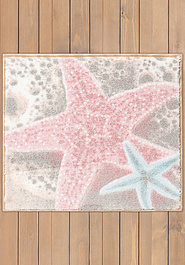 дизайн коврика для ванной Confetti Bath Bella Sea Star 01 Pink