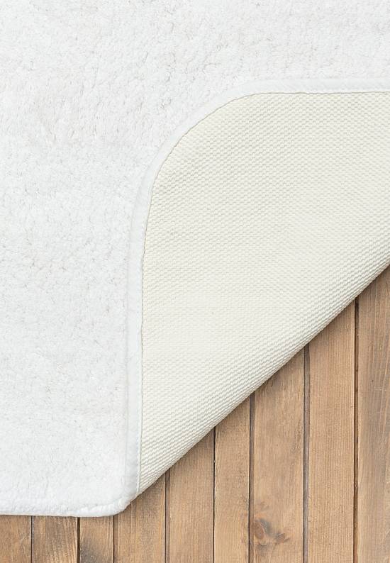Белый коврик для ванной и туалета Calypso 1601 White
