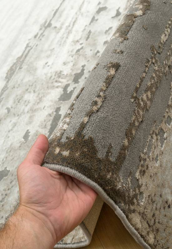 Синтетический бюджетный ковер 3312-Gray-Beige