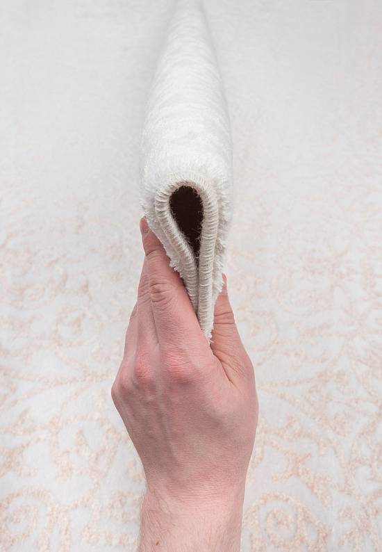 Турецкий синтетический ковер 12433-Cream-1