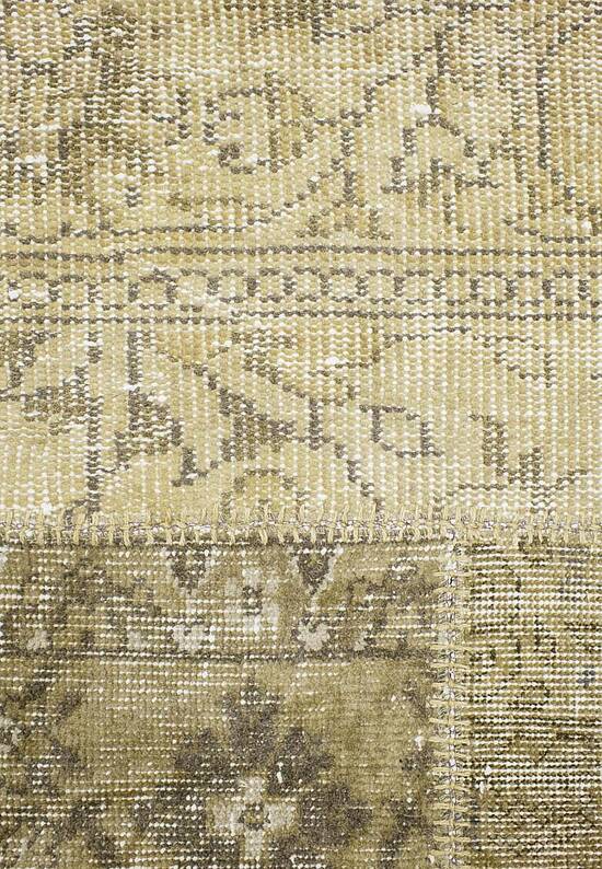 Безворсовый ковер-пэчворк ручной работы 121-Lime Yellow