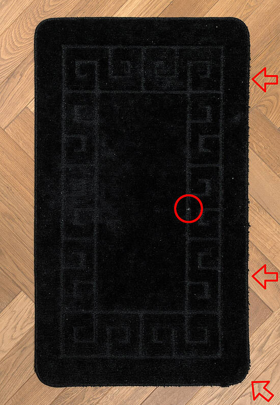 Черный комплект ковриков для ванной Ethnic 2513 Black BQ discount