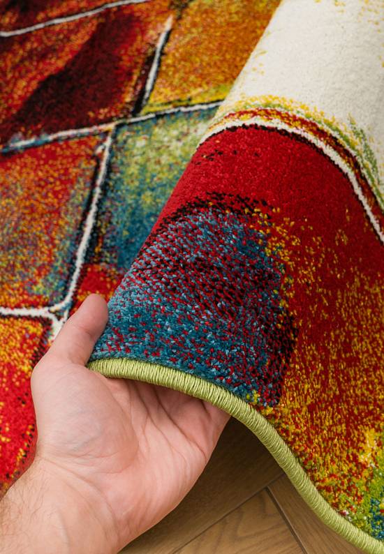 Недорогой синтетический ковер 2739-Multicolor