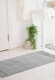 комплект ковриков для ванной в интерьере Irya Bath Paloma-Light Gray