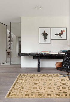 ковер в интерьере Kashan gold Ivory