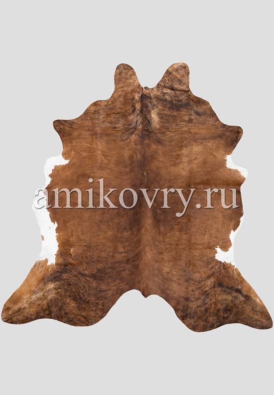 Натуральная шкура коровы Полосы коричнево-чёрные 99
