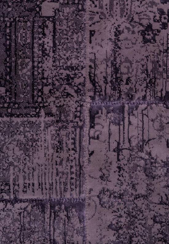 Турецкий ковер из хлопка и вискозы Patchwork Damson