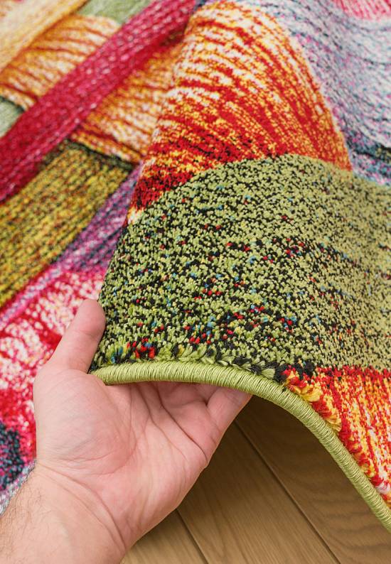 Недорогой синтетический ковер C010-Multicolor