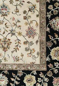 фрагмент ковра Kashan gold 10/10 SK-120-Ivory/Black